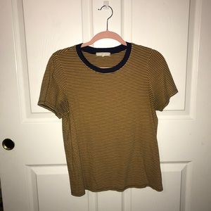 yellow/black striped shirt